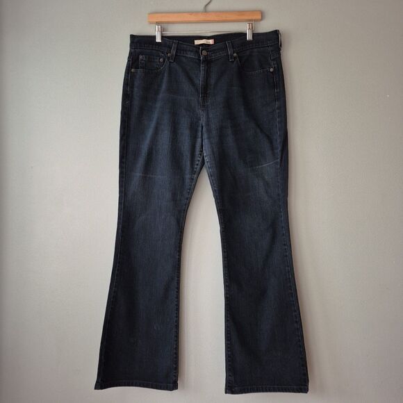 Levis 515 VTG Y2K Black Distressed Mid Rise Bootcut Jeans Womens 14M Inseam 31 - Picture 1 of 8